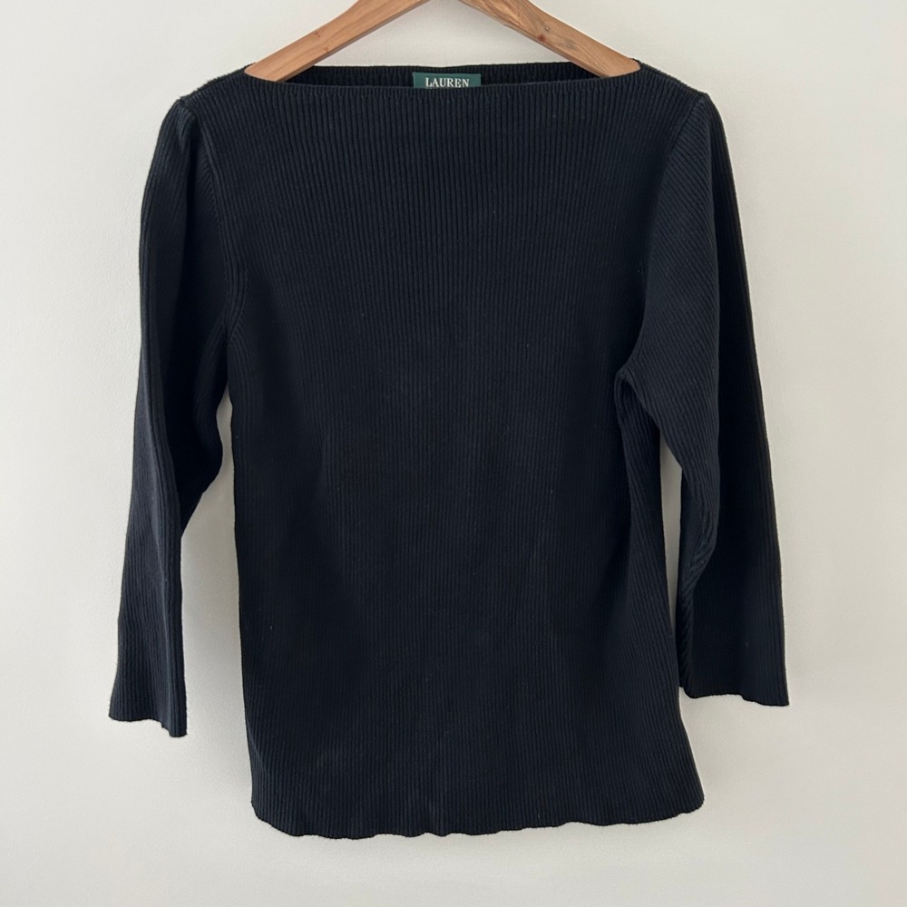 Lauren Ralph Lauren Black Crew Neck Sweater